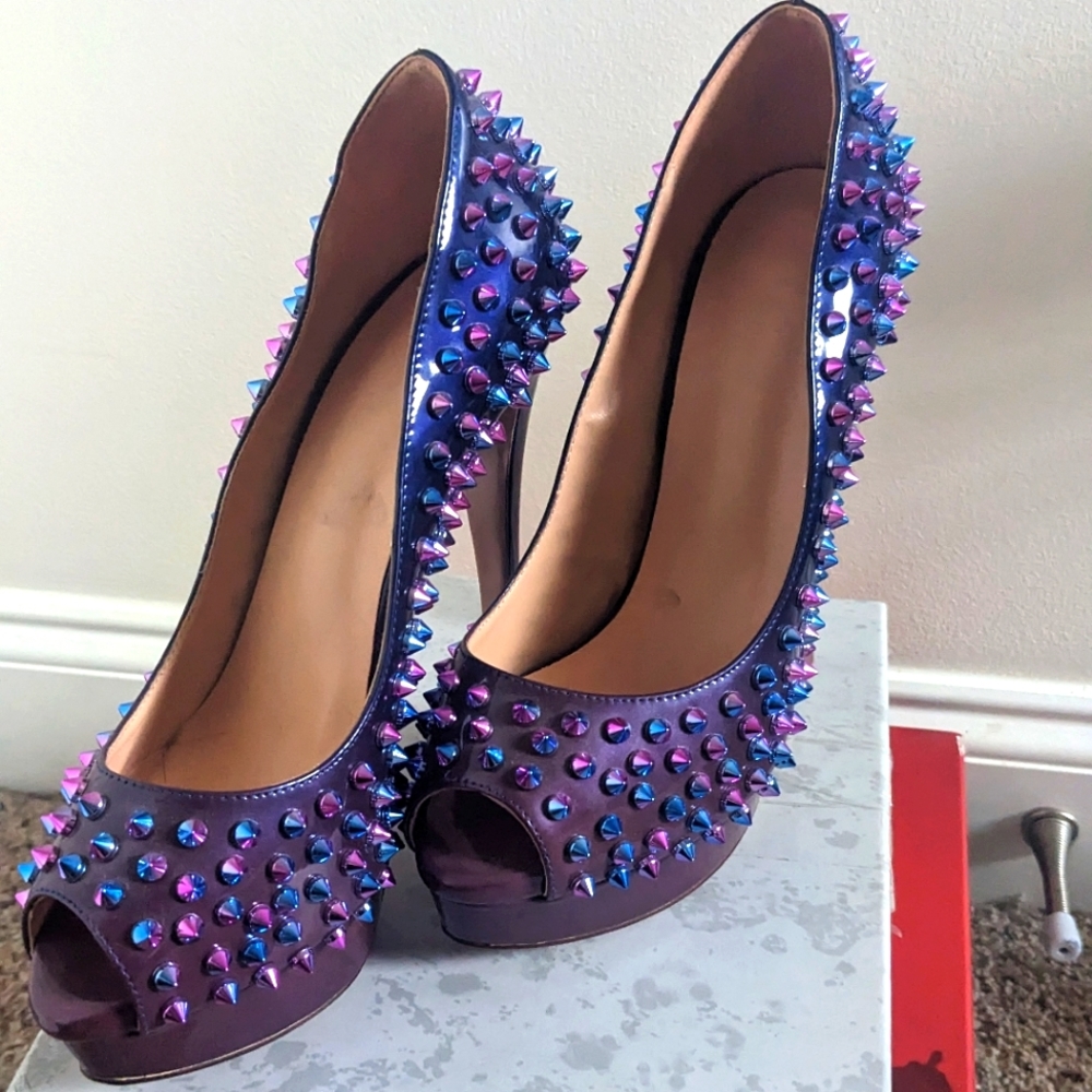 Purple ombre heel